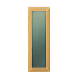 Wooden full-length mirror