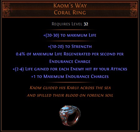 path of exile best prophecy - the king's path - kaom’s way