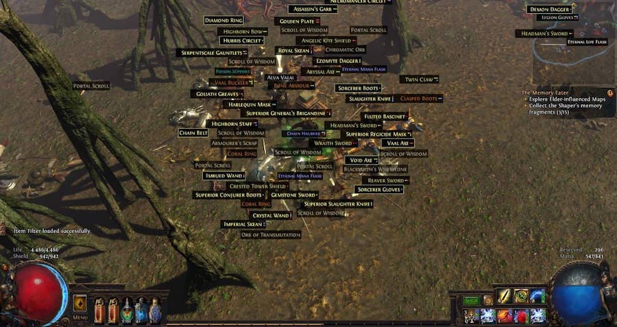 path of exile item filter