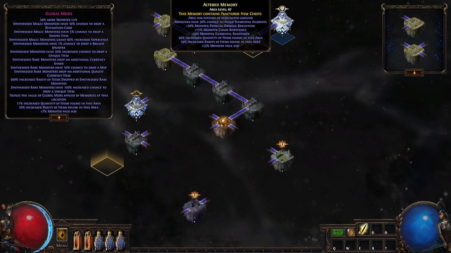path of exile 3.6 synthesis league (expansion) - global mods