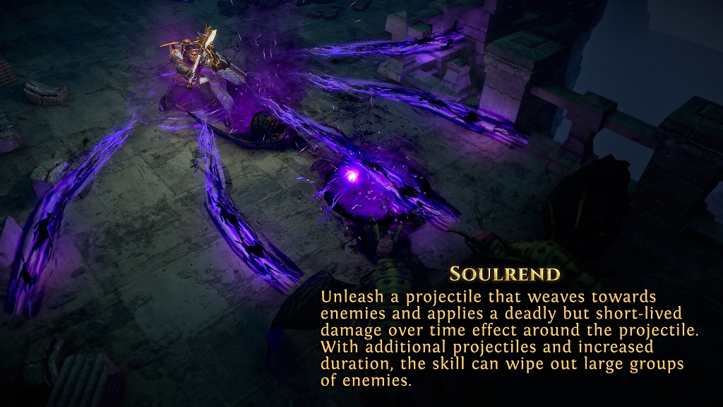 path of exile synthesis new chaos spell - soulrend