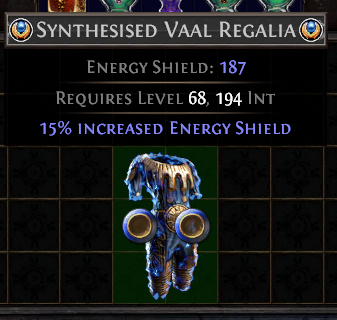 synthesised vaal regalia