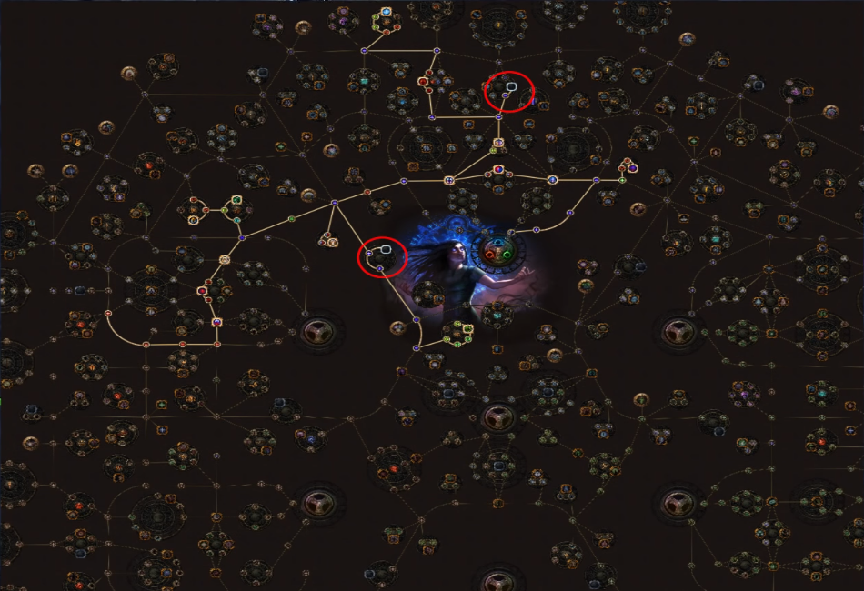 path of exile zombiemancer summoner build - passive skill tree act 5-6