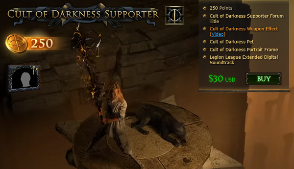 path of eexile 3.7 legion supporter packs - cult of darkness supporter