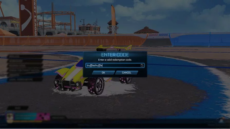 rocket league redeem code truffleshuffle