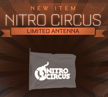 Rocket League Redeem Code - RLNITRO - Nitro Circus antenna