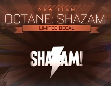 Rocket League Redeem Code - shazam - Octane shazam decal