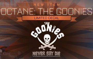 Rocket League Redeem Code - Truffleshuffle - Octane The Goonies Decal