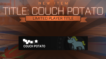 Rocket League Redeem Code - couchpotato - couch potato title