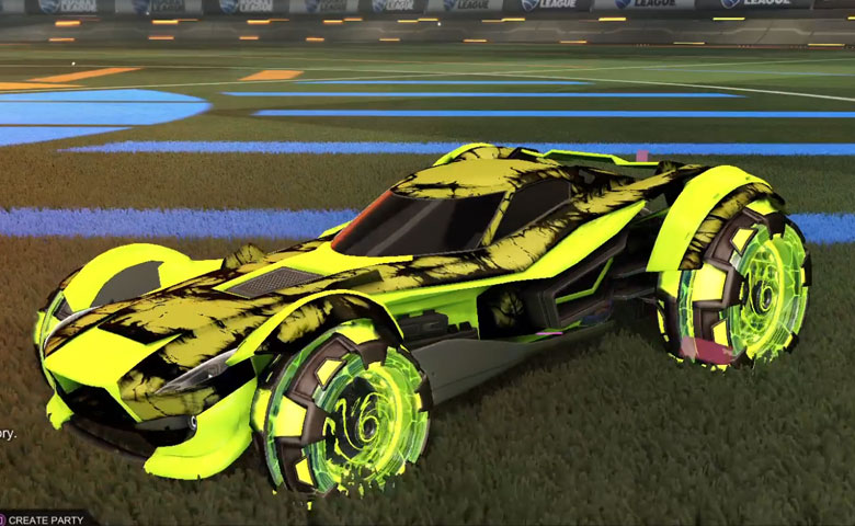 Rocket league Sentinel  Lime design with NeYoYo,Biomass 