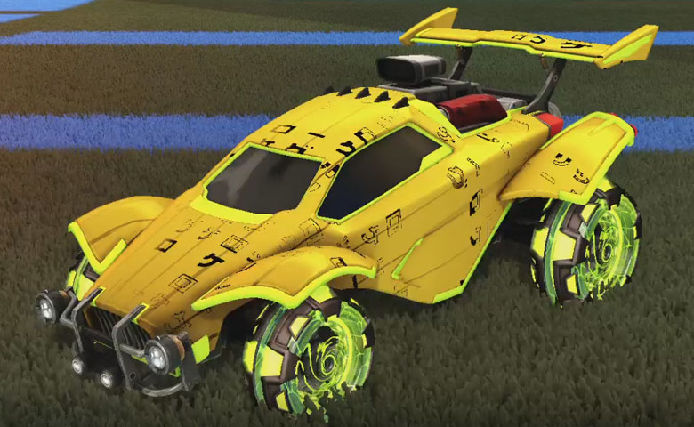 Rocket league Octane Lime design with Neyoyo,Kana