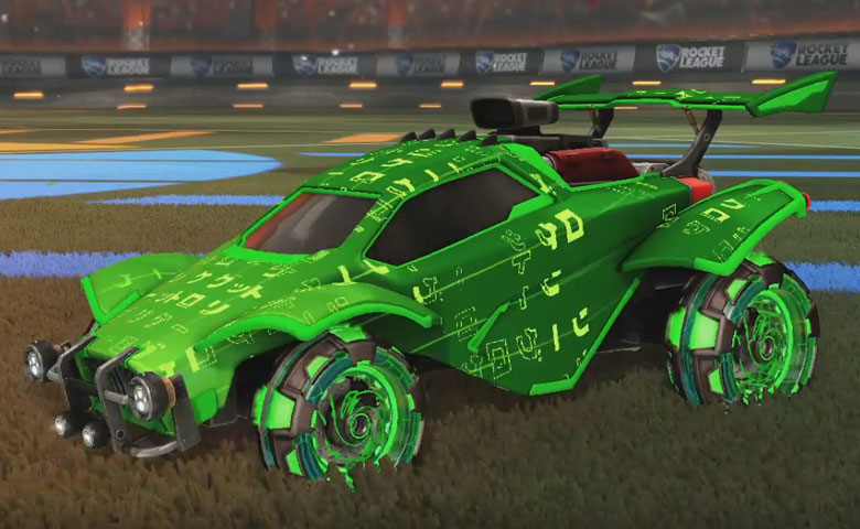 Rocket league Octane Forest Green design with Neyoyo,Kana