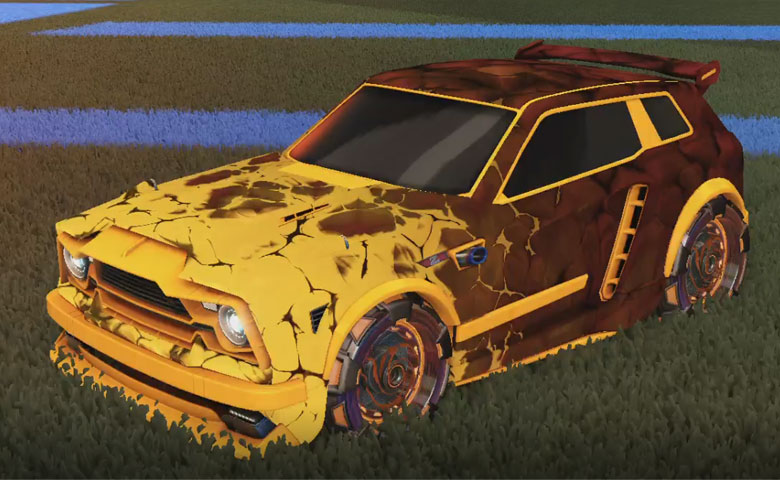 Rocket league Fennec Orange design with NeYoYo,Chameleon