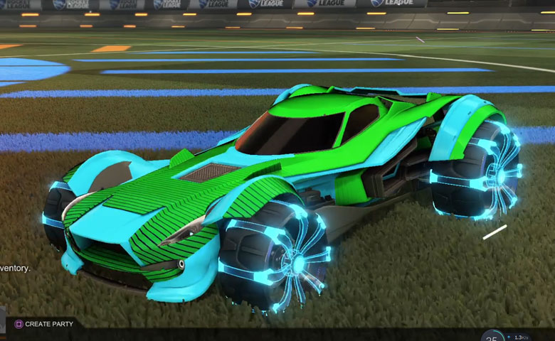 Rocket league Sentinel Sky Blue design with Picket,Future Shock