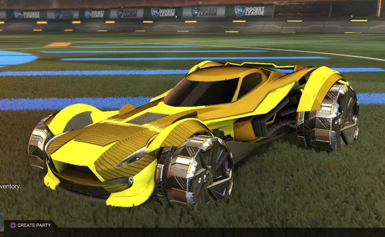 Rocket league Sentinel Saffron design with Gyre,Future Shock