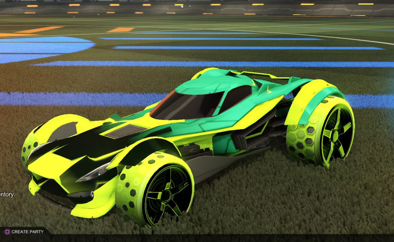 Rocket league Sentinel Lime design with Gripstride HX,Mainframe
