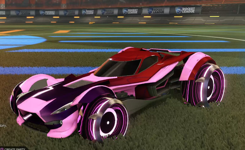 Rocket league Sentinel Pink design with Irradiator,Mainframe