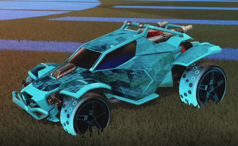 Rocket league Twinzer Sky Blue design with Gripstride HX,Trigon