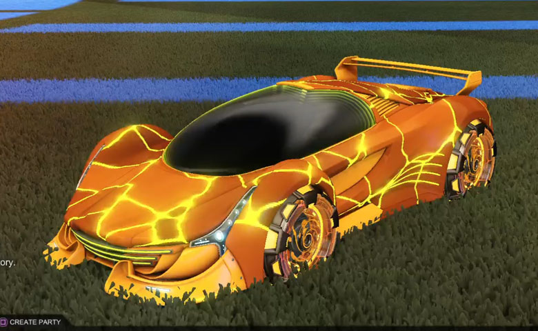 Rocket league Nimbus Orange design with NeYoYo,Magma