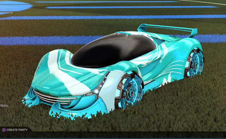 Rocket league Nimbus  Sky Blue design with NeYoYo,Storm Watch