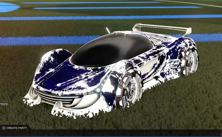 Rocket league Nimbus Titanium White design with NeYoYo,Fire God   