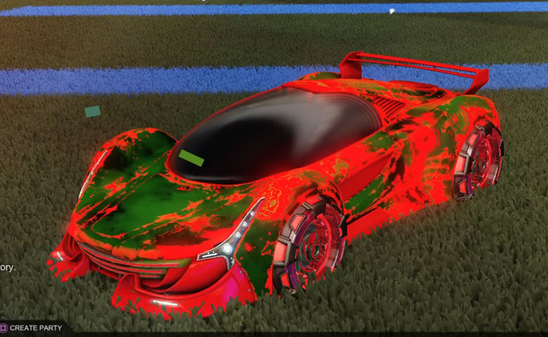 Rocket league Nimbus  Crimson design with NeYoYo,Fire God