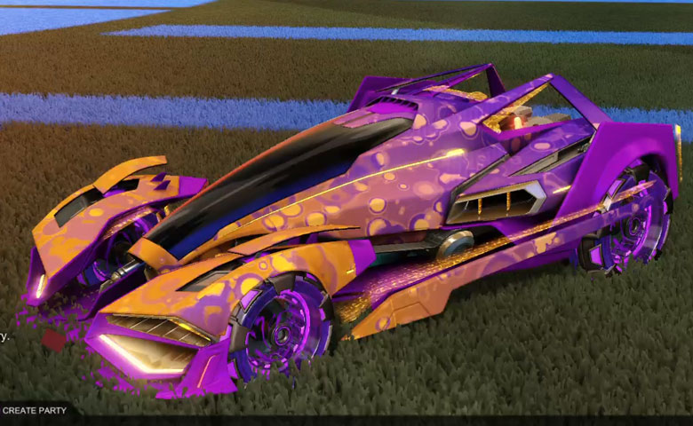 Rocket league Artemis GXT Purple design with NeYoYo,Bubbly