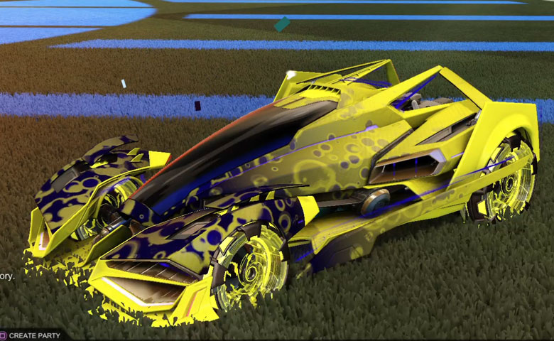 Rocket league Artemis GXT Saffron design with NeYoYo,Bubbly