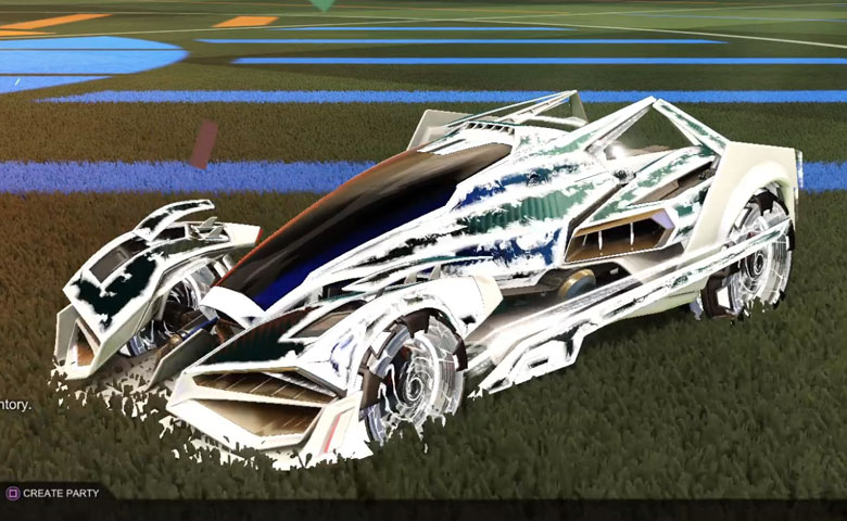 Rocket league Artemis GXT Titanium White design with NeYoYo,Heatwave