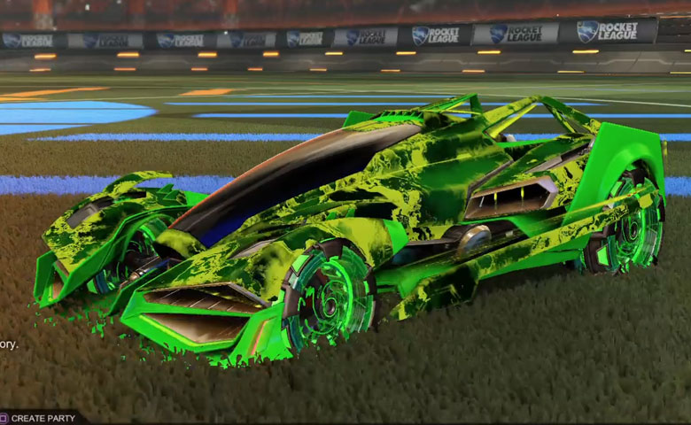 Rocket league Artemis GXT Forest Green design with NeYoYo,Fire God