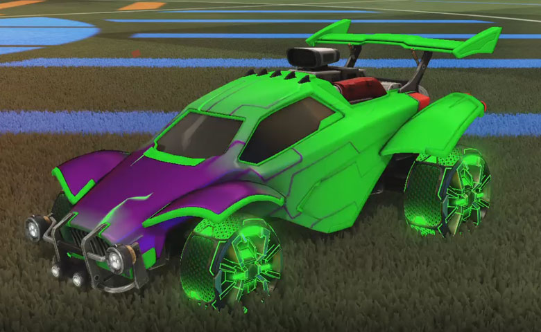Rocket league Octane Forest Green design with Apparatus,Mainframe