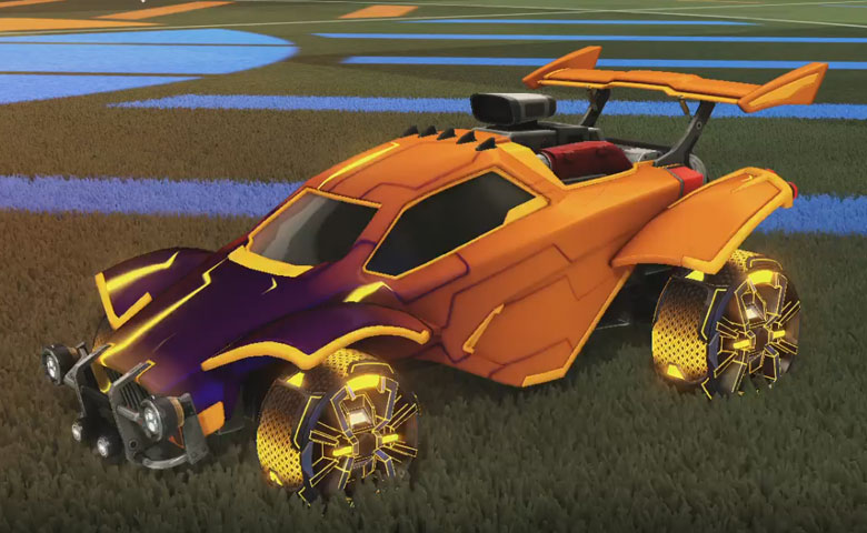 Rocket league Octane Orange design with Apparatus,Mainframe