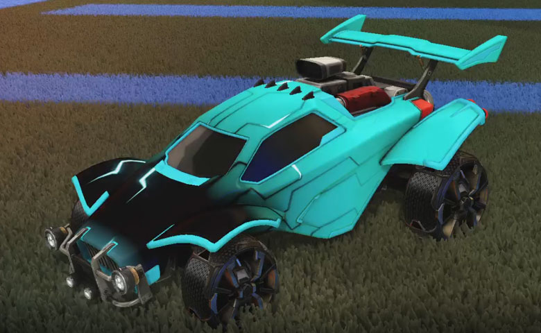 Rocket league Octane Sky Blue design with Apparatus,Mainframe