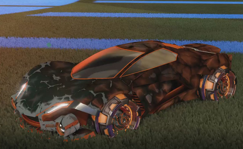 Rocket league Werewolf Burnt Sienna design with NeYoYo,Chameleon