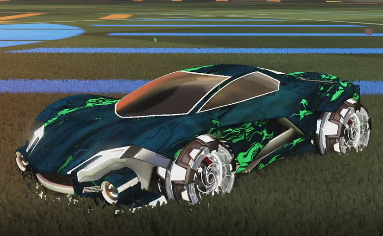 Rocket league Werewolf Titanium White design with NeYoYo,Glorifier