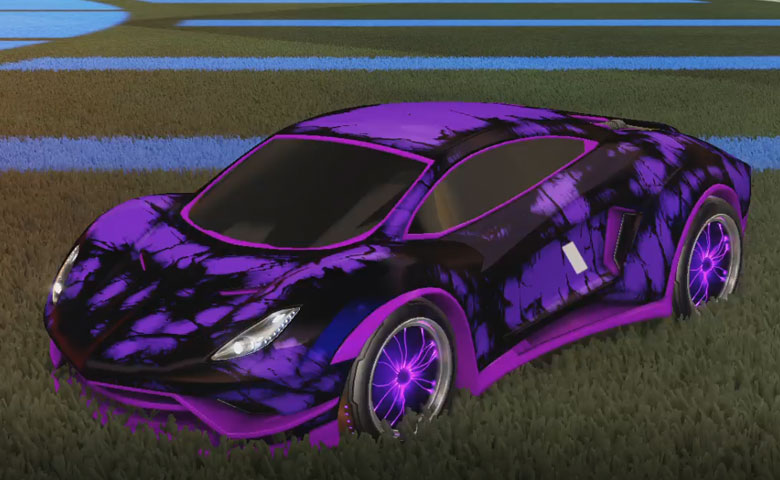 Rocket league Endo Purple design with Plasmatic,Biomass