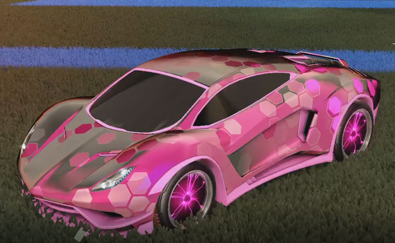 Rocket league Endo Pink design with Plasmatic,Hex Tide