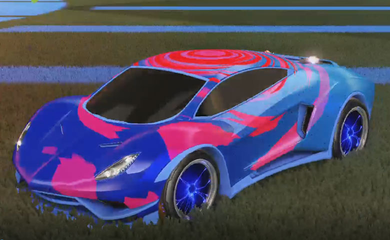 Rocket league Endo Cobalt design with Plasmatic,Storm Watch