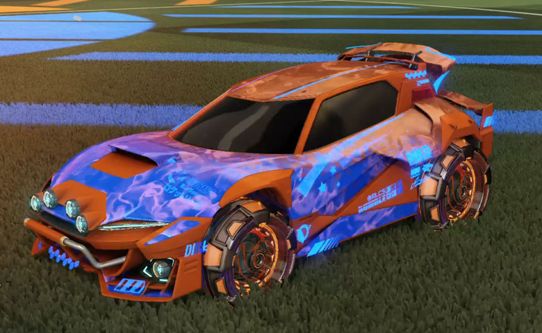 Rocket league Mudcat GXT Burnt Sienna design with NeYoYo,Dissolver