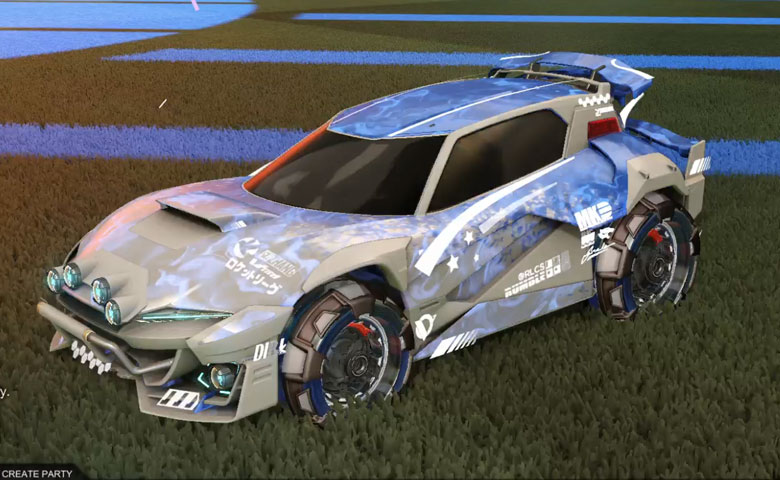 Rocket league Mudcat GXT Grey design with NeYoYo,Dissolver