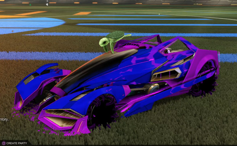 Rocket league Artemis GXT Purple design with Creeper ,Spectre,Sea Turtle