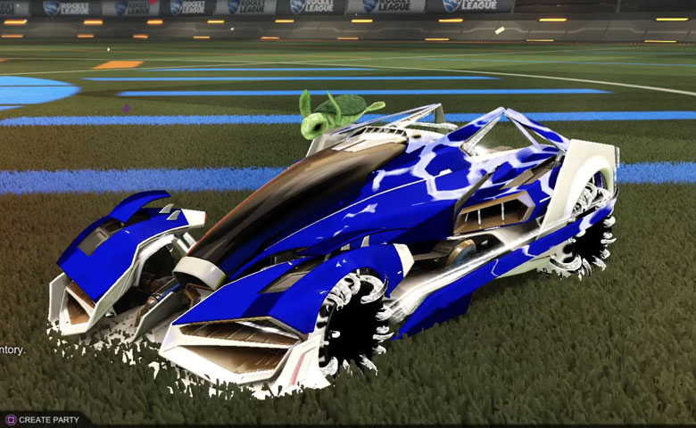 Rocket league Artemis GXT Titanium White design with Creeper,Spectre,Sea Turtle