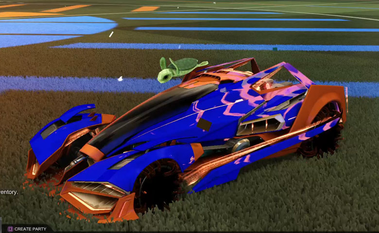 Rocket league Artemis GXT Burnt Sienna design with Creeper,Spectre,Sea Turtle