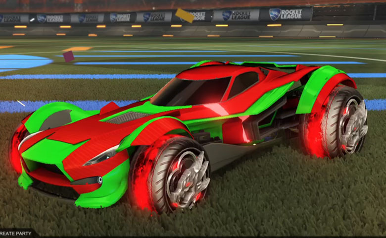 Rocket league Sentinel  Forest Green design with Draco,Future Shock