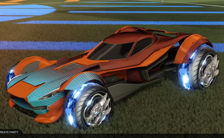 Rocket league Sentinel  Burnt Sienna design with Draco,Future Shock