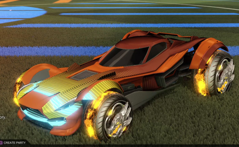 Rocket league Sentinel  Burnt Sienna design with Draco,Future Shock