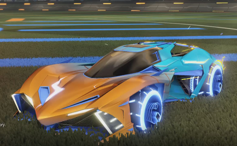 Rocket league Chikara GXT Cobalt design with Yankii RL,Mainframe