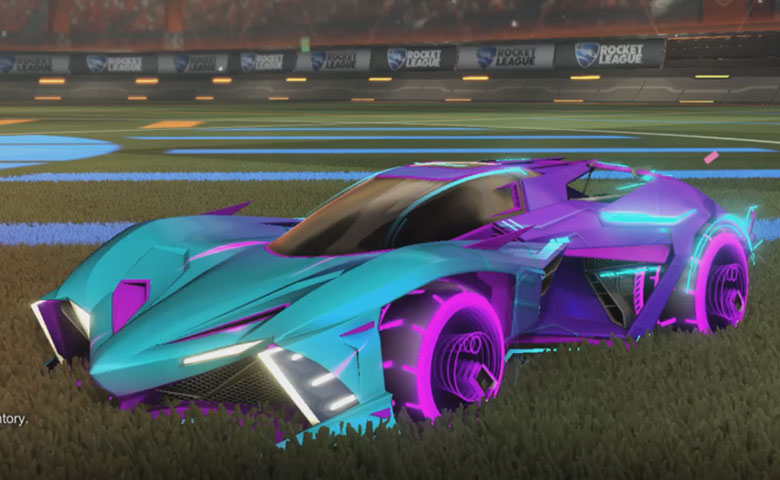 Rocket league Chikara GXT Purple design with Yankii RL,Mainframe