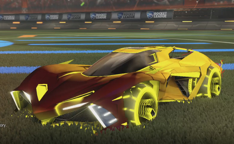 Rocket league Chikara GXT Saffron design with Yankii RL,Mainframe