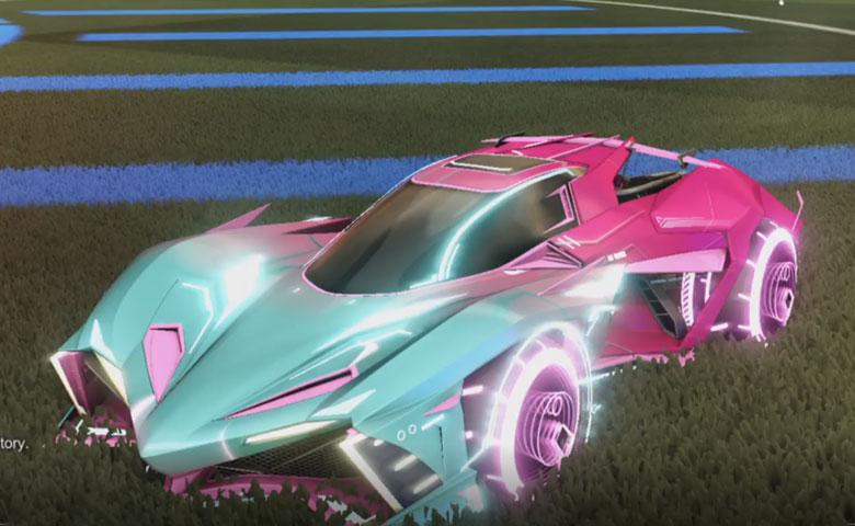 Rocket league Chikara GXT Pink design with Yankii RL,Mainframe